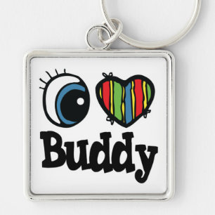 I Heart (Love) Buddy Key Ring