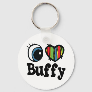 I Heart (Love) Buffy Key Ring