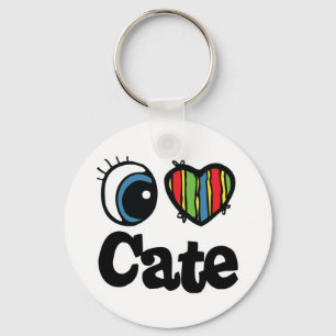 I Heart (Love) Cate Key Ring