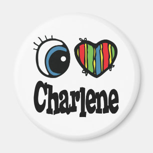 I Heart (Love) Charlene Magnet