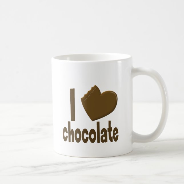 I Heart Love Chocolate Coffee Mug (Right)