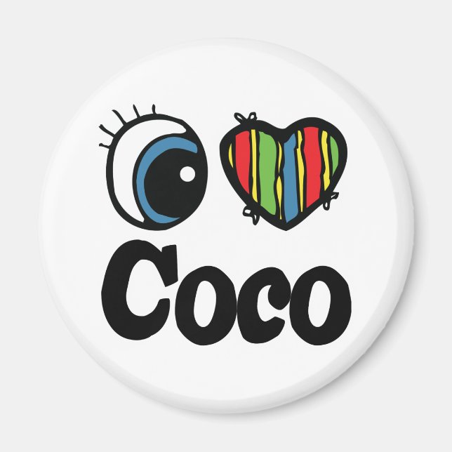 I Heart (Love) Coco Magnet (Front)
