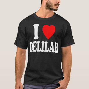 I Heart Love Delilah Cute Matching Couple Spouse T-Shirt