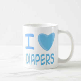 I Heart (Love) diapers Coffee Mug