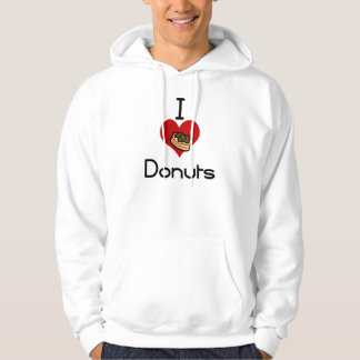 I heart-love doughnut hoodie