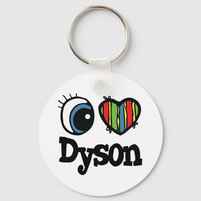 I Heart (Love) Dyson Key Ring (Front)