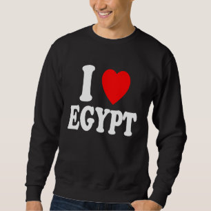 I Heart Love Egypt Vacation Travel Tourism Home Eg Sweatshirt