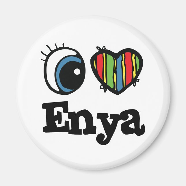 I  Heart (Love) Enya Magnet (Front)
