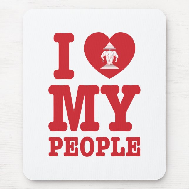 I Heart (Love) Erawan My Lao People Mouse Pad (Front)