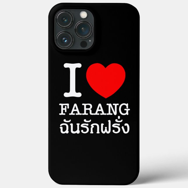 I Heart (Love) Farang Case-Mate iPhone Case (Back)