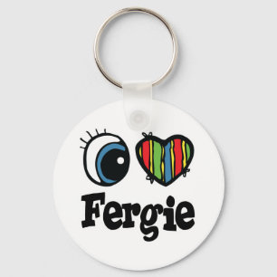 I  Heart (Love) Fergie Key Ring
