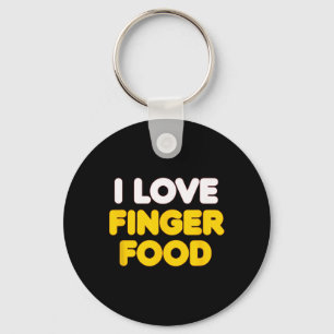 I Heart Love Finger Food I'm Food, Cute Couple Val Key Ring