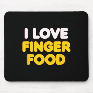 I Heart Love Finger Food I'm Food, Cute Couple Val Mouse Pad