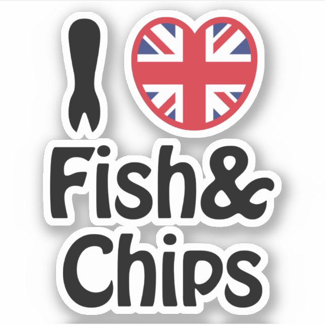 I Heart [Love] Fish & Chips (Front)