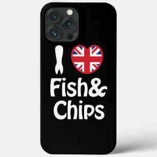 I Heart [Love] Fish & Chips Case-Mate iPhone Case