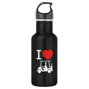 I Heart (Love) Golf Cart 532 Ml Water Bottle