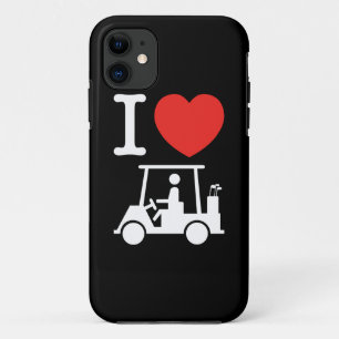 I Heart (Love) Golf Cart iPhone 11 Case