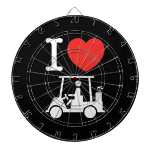 I Heart (Love) Golf Cart Dartboard