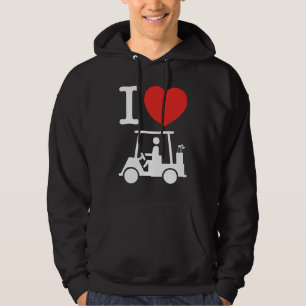 I Heart (Love) Golf Cart Hoodie