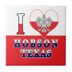 I Heart Love Hobson Texas Ceramic Tile