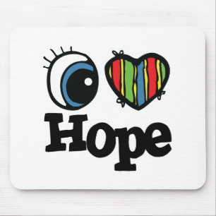 I Heart (Love) Hope Mouse Pad