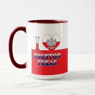 I Heart Love Houston Texas Mug