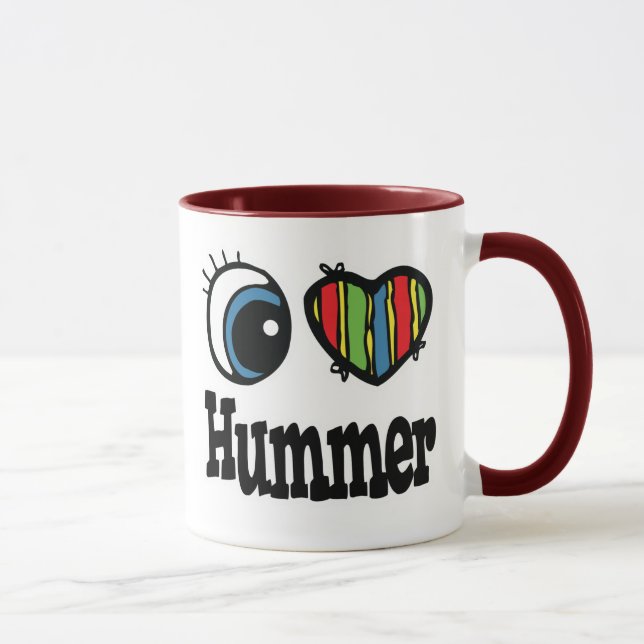 I Heart (Love) Hummer Mug (Right)