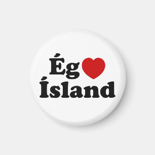 I Heart (Love) Iceland [Ég Elska Ísland] Icelandic Magnet