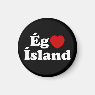 I Heart (Love) Iceland [Ég Elska Ísland] Icelandic Magnet