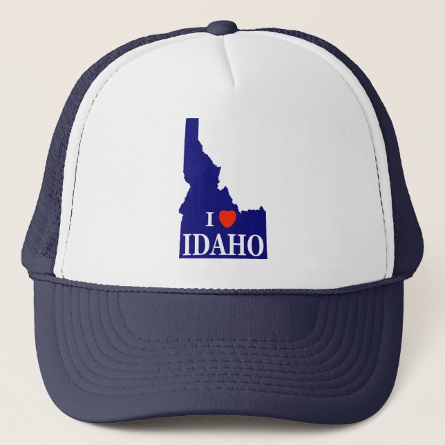 I Heart (Love) Idaho Trucker Hat (Front)