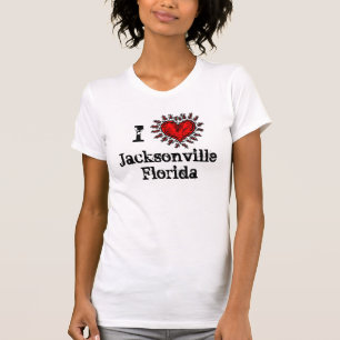 I  Heart (love) Jacksonville Florida T-shirt