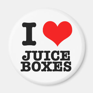 I HEART (LOVE) JUICE BOXES MAGNET