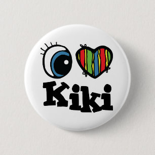 I Heart (Love) Kiki 6 Cm Round Badge