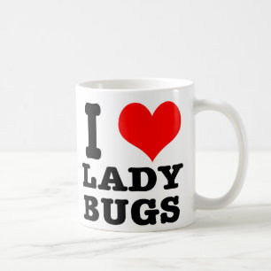 I HEART (LOVE) ladybugs Coffee Mug