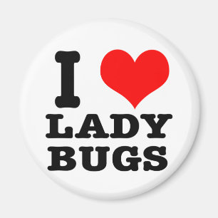I HEART (LOVE) ladybugs Magnet