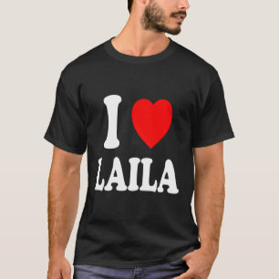 I Heart (Love) Laila Cute Matching Couple Spouse M T-Shirt