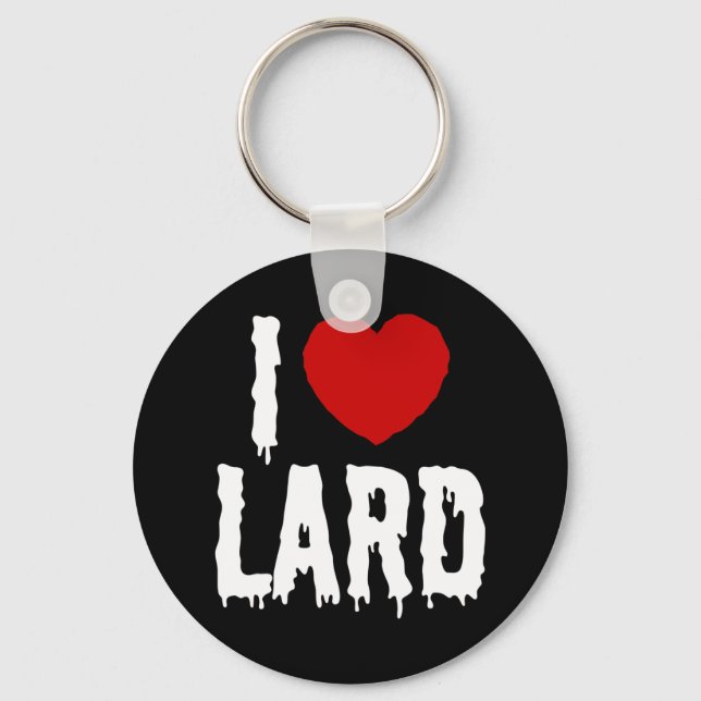 I HEART [LOVE] LARD KEY RING (Front)