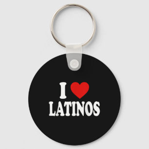 I Heart Love Latinos Key Ring