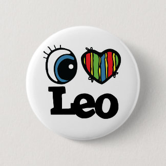 I Heart (Love) Leo 6 Cm Round Badge