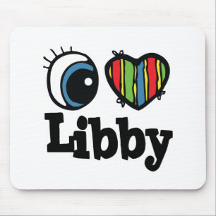 I Heart (Love) Libby Mouse Pad