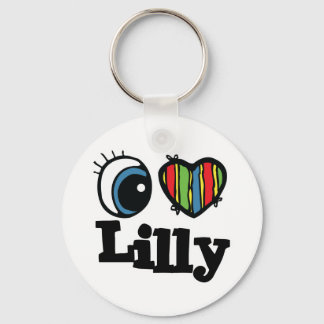 I Heart (Love) Lilly Key Ring