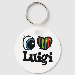 I Heart (Love) Luigi Key Ring