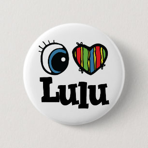 I Heart (Love) Lulu 6 Cm Round Badge