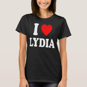 I Heart Love Lydia Cute Matching Couple Spouse T-Shirt
