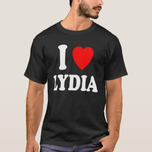 I Heart Love Lydia Cute Matching Couple Spouse T-Shirt