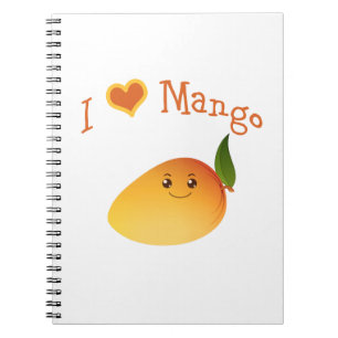 I Heart (love) Mango Notebook