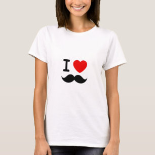 I heart / Love Moustaches / Moustaches T-Shirt