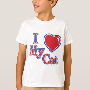 I Heart love my cat T-Shirt