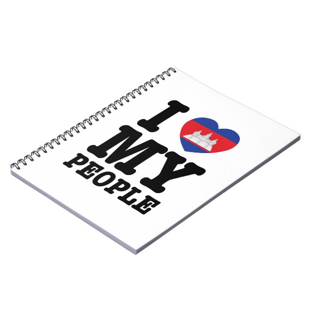 I Heart (Love) My Khmer People Notebook (Left Side)