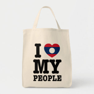 I Heart (Love) My Lao People Tote Bag